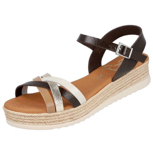 Oh! My Sandals 6010 Marrón Sandalias Planas para Mujer