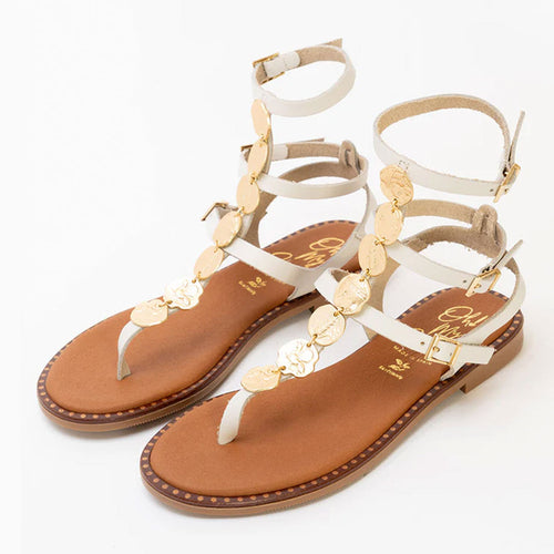 Oh! My Sandals MD5786 Sandalias planas Mujer Hielo