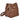 Bolso marrón Pink Desert CTS73850 mujer, vista frontal con cierre de solapa dorada - © Calzados Modesto®
