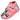 Zapatilla de casa rosa Bubble Bobble para niña con diseño K-Pop y cierre textil adherente - © Calzados Modesto®