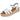 Sandalia mujer plataforma esparto piel blanco OH! MY SANDALS 6021 © Calzados Modesto®