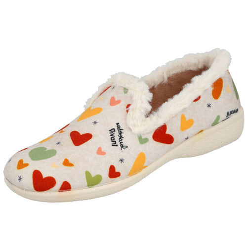 Vivant MDV-NV-C242255INBE Zapatillas de Casa Beige para Mujer