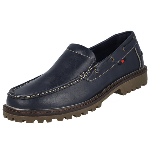 Bubble Bobble 8082 Mocasines Azul Marino para Hombre