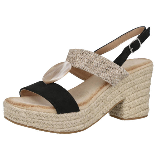 Bubble Bobble JNS-5Q29 Sandalias para Mujer Negro