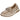 Zapato mocasín beige de mujer Pink Desert en vista diagonal frontal - © Calzados Modesto®