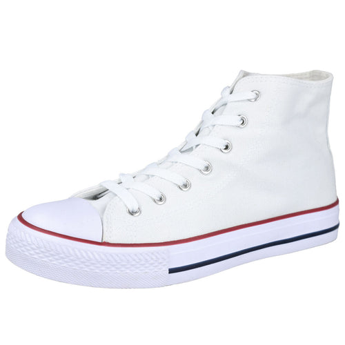 L&R Shoes 9-A11A Zapatillas de lona Blanco para Hombre