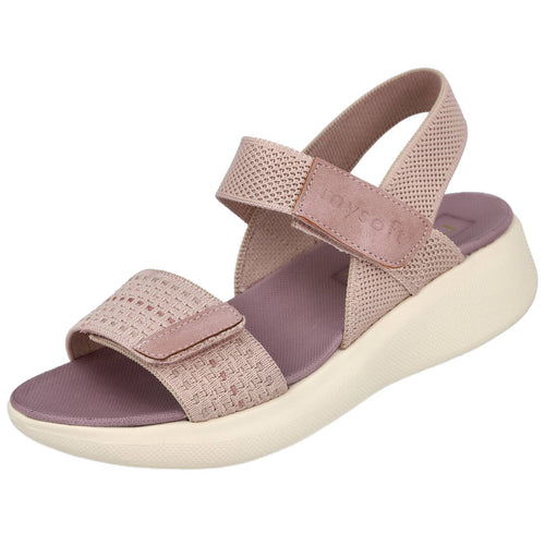 Mysoft 26M360 Sandalias planas rosa para mujer