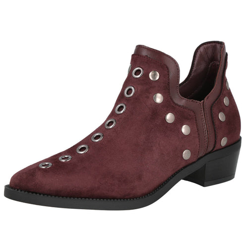 Pink Desert 5801-B Botín Burdeos para Mujer