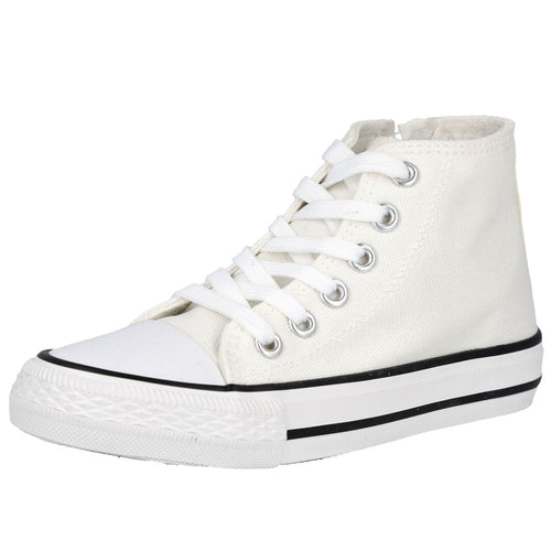 L&R Shoes N301 Zapatilla de lona Blanco para Niña