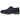 Zapatos de vestir PRESTIGIO azul marino ante, vista lateral. Calzado hombre sofisticado. - © Calzados Modesto®