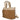 Bolso tote PINK DESERT JYL68111 camel de nylon y tejido combinado - © Calzados Modesto®