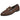 Mocasín café para mujer Pink Desert SJ-1A025 con herraje dorado, vista superior y detalle en relieve - © Calzados Modesto®