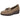 Mocasín cuña taupe PINK DESERT de ante con adorno metálico - © Calzados Modesto®