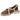 Zapato plano Pink Desert NK567 de ante marrón con tiras beige - © Calzados Modesto®