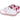 Zapatillas deportivas Biomecanics para niña en blanco y rosa, vista posterior con tirador y cierre t - © Calzados Modesto®