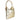 Bolso tote PINK DESERT metalizado oro con asas de aro, estilo moderno y elegante - © Calzados Modesto®