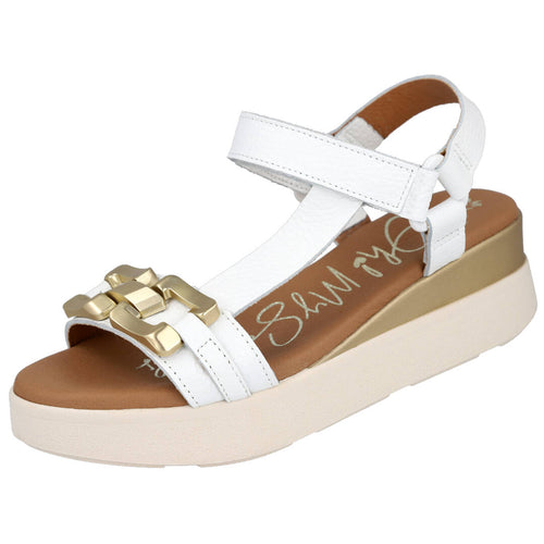 Oh! My Sandals MD5420 Sandalias planas Blanco Mujer