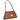 Bolso de mano XTI camel de piel con logo dorado y asa fina - © Calzados Modesto®
