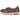 Mocasín de piel marrón Pink Desert de perfil lateral izquierdo - © Calzados Modesto®
