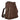 Vista lateral del bolso marrón de mujer Pink Desert mostrando su perfil con cremallera lateral vertical - © Calzados Modesto®