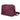 Vista lateral del bolso Pink Desert KMV309557 en color burdeos con correa ajustable - © Calzados Modesto®