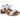 Sandalias mujer piel blanco tacón bloque trenzado Oh My Sandals 5904 © Calzados Modesto®
