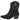 Botín vaquero Pink Desert H5202 negro para mujer, vista lateral detallada con tacón cuadrado - © Calzados Modesto®