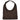 Vista frontal del bolso marrón de mujer Pink Desert en ante suave - © Calzados Modesto®