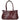 Vista frontal del bolso de mano Pink Desert CTS73831 en color burdeos con cierre superior y asas prácticas - © Calzados Modesto®