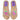 Par de chanclas BUBBLE BOBBLE moradas para mujer, con pala transparente y adorno de uva, vista superior - © Calzados Modesto®