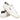Zapatilla MTNG hombre blanca, vista trasera con logo 'm' negro y suela crema - © Calzados Modesto®