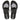 Par de chanclas Ipanema MD82120 negras mujer dedo con corazón brillante, vista superior - © Calzados Modesto®