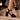 Sandalias negras de tacón grueso XTI con plataforma y tiras cruzadas, estilo elegante - © Calzados Modesto®