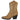 Botín camel Pink Desert H819 mujer, vista lateral con tacón cuadrado y detalles bordados - © Calzados Modesto®