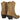 Vista trasera botín camel Pink Desert H819 mujer con cremallera lateral y tacón - © Calzados Modesto®