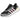 Zapatilla Adidas JR7485-RUN60 negra mujer, detalle de las tres franjas rosa - © Calzados Modesto®