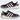Adidas JR7485-RUN60 negras mujer, vista lateral con detalles rosa y suela blanca - © Calzados Modesto®