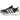 Zapatilla deportiva Adidas RUN60 mujer negra con detalles rosa, vista lateral - © Calzados Modesto®