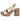 Sandalia tacón beige mujer Bubble Bobble BL2620-4, tiras cruzadas y cierre textil adherente, vista lateral - © Calzados Modesto®