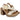Par de sandalias tacón altas beige para mujer, modelo Bubble Bobble BL2620-4, suela efecto madera, d - © Calzados Modesto®