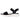 Vista lateral sandalia Skechers negra mujer MD119804, tira textil adherente - © Calzados Modesto®