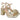 Par de sandalias Pink Desert 2Q5E-L3556-05 oro para mujer, vista frontal detallada - © Calzados Modesto®