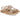 Sandalia plana beige con tiras decorativas y suela de corcho mujer © Calzados Modesto®