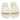 Par de chanclas Adidas beige para mujer, vistas desde arriba - © Calzados Modesto®