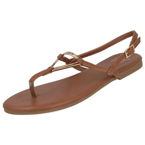 Pink Desert KK1029 Sandalias planas Camel Mujer