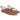 Par de sandalias planas Pink Desert KK1029 camel para mujer, mostrando el diseño de tiras y la suela - © Calzados Modesto®
