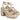 Par de sandalias Pink Desert 6105 Oro mujer, diseño elegante con plataforma y tacón alto - © Calzados Modesto®