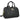 Bolso XTI negro acolchado de piel sintética con logo dorado y asa de mano - © Calzados Modesto®