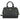 Bolso negro acolchado XTI con logo dorado y asa de mano - © Calzados Modesto®
