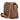 Bolso Pink Desert JYL68137 de cuero marrón mujer, vista lateral derecha con detalles de cadena dorada - © Calzados Modesto®